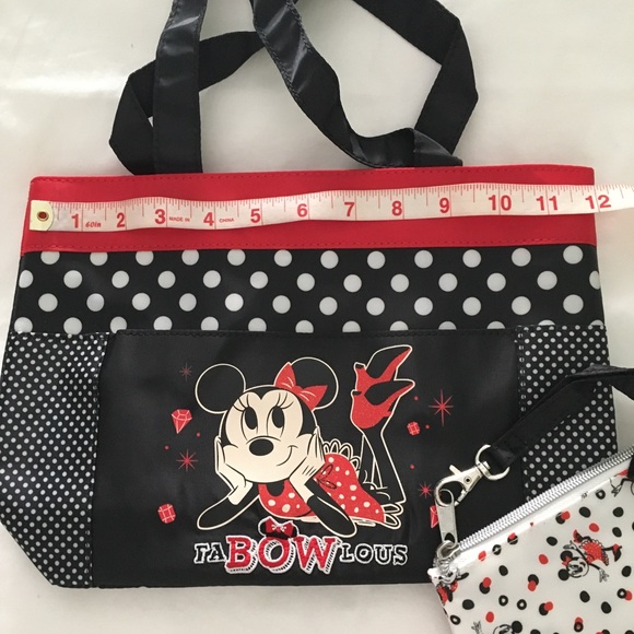 Minnie Mouse Mini Tote Bag With Small Purse BNWOT - Picture 5 of 8